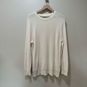 Aritzia Wilfred Cream Wool Blend Sweater sz S